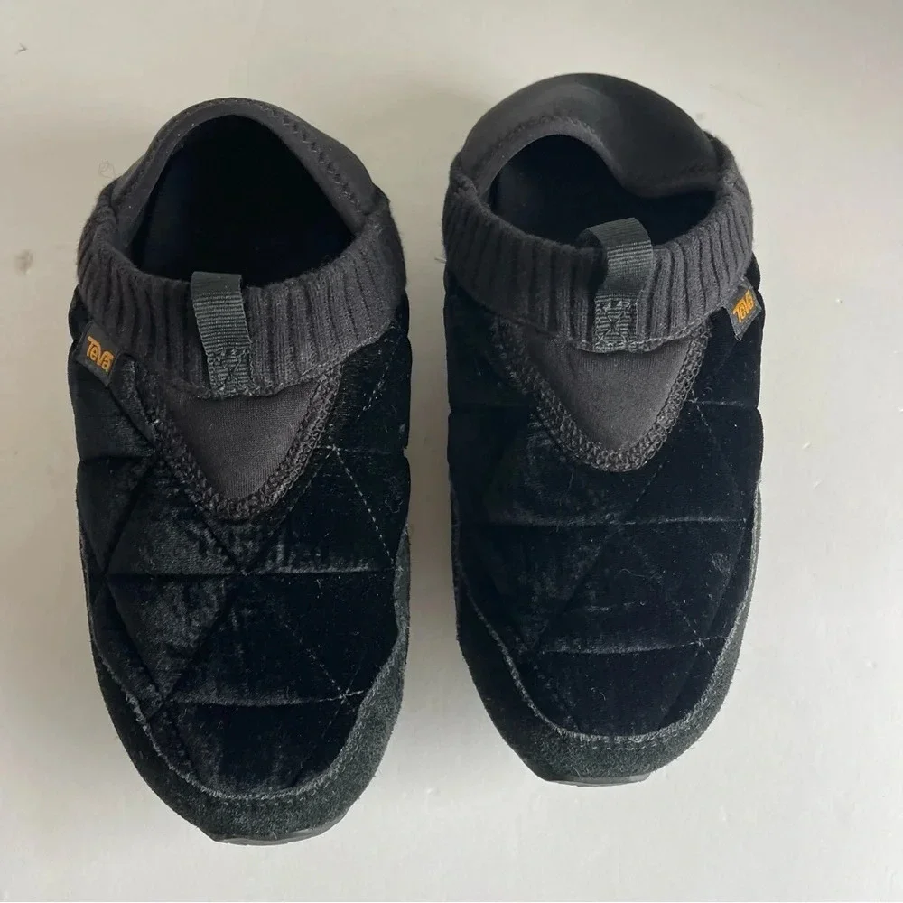 Teva Womens Ember Moc Velvet Slipper Sneaker Shoes, Black, US 5 - Picture 7 of 10